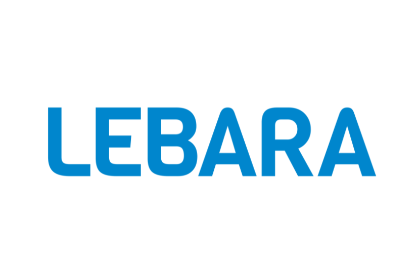 Lebara logo in blue. font